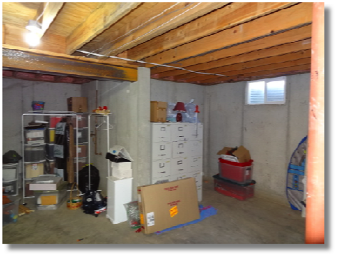 Robinson Street Basement
-before-looking south